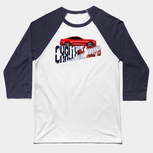MUSTANG Baseball T-Shirt by HSDESIGNS